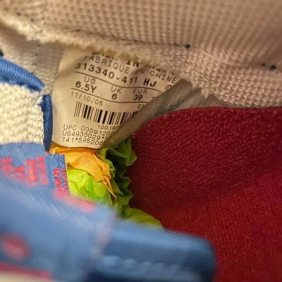 Nike Air Force 1 Low Rasheed Sheed Wallace 6.5 Y Red White Blue 313340-411 2005 - Picture 2 of 8